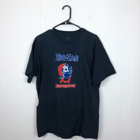 Zig Zag Graphic T-Shirt Sz XL - Picture 1 of 5